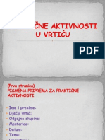 Praktične Aktivnosti U Vrtiću