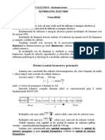 Cap. 1 - ILUMINATUL ELECTRIC - Marimi & Unitati Fotometrice