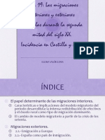 TEMA 19 MIGRACIONES EN ESPAÑA Y CASTILLA Y LEÓN