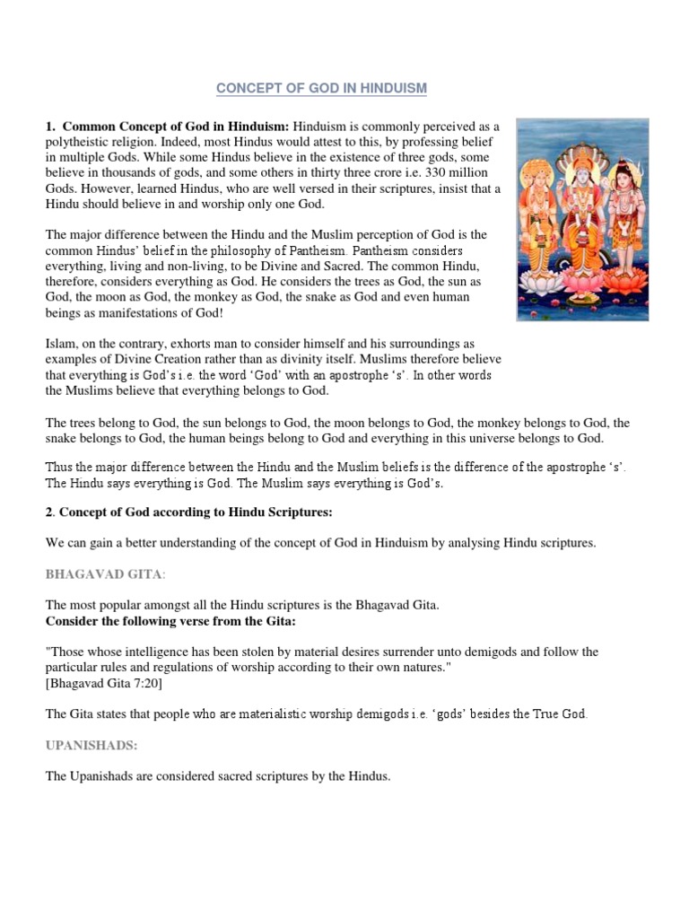 Concept of God in Hinduism As Per The Hindu Scriptures: The Vedas ...