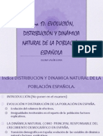 Tema 17 Evolución, Distribución y Dinámica Natural de La Población Española