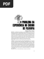 EXPERIÊNCIA NO ENSINO DA FILOSOFIA