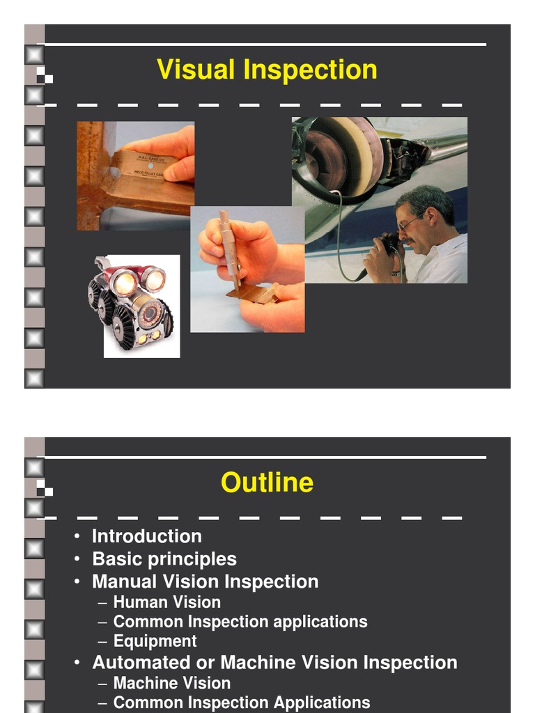 Visual Inspection Methods and Principles | PDF | Contrast (Vision ...