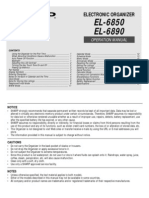 SHARP EL-6850/6890 User Manual 