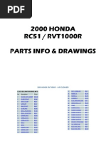 Honda RVT1000R (RC51) 2000 Parts Manual and Microfiches