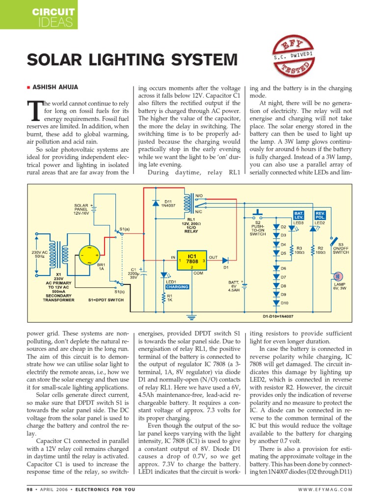 Solar Light System | PDF | Science & Mathematics | Computers