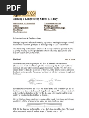 Making a Longbow by Simon c b Day
