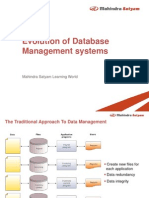 Evolution of Database Management Systems