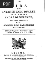 Vida do infante Dom Duarte por André de Rezende