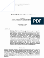 Reaction Mechanisms of Concrete Admixtures