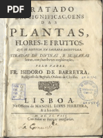 Tratado Das Plantas - Isidoro de Barreira
