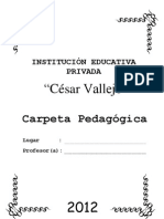CARPETA PEDAGÓGICA EDC. PRIMARIA - 2012