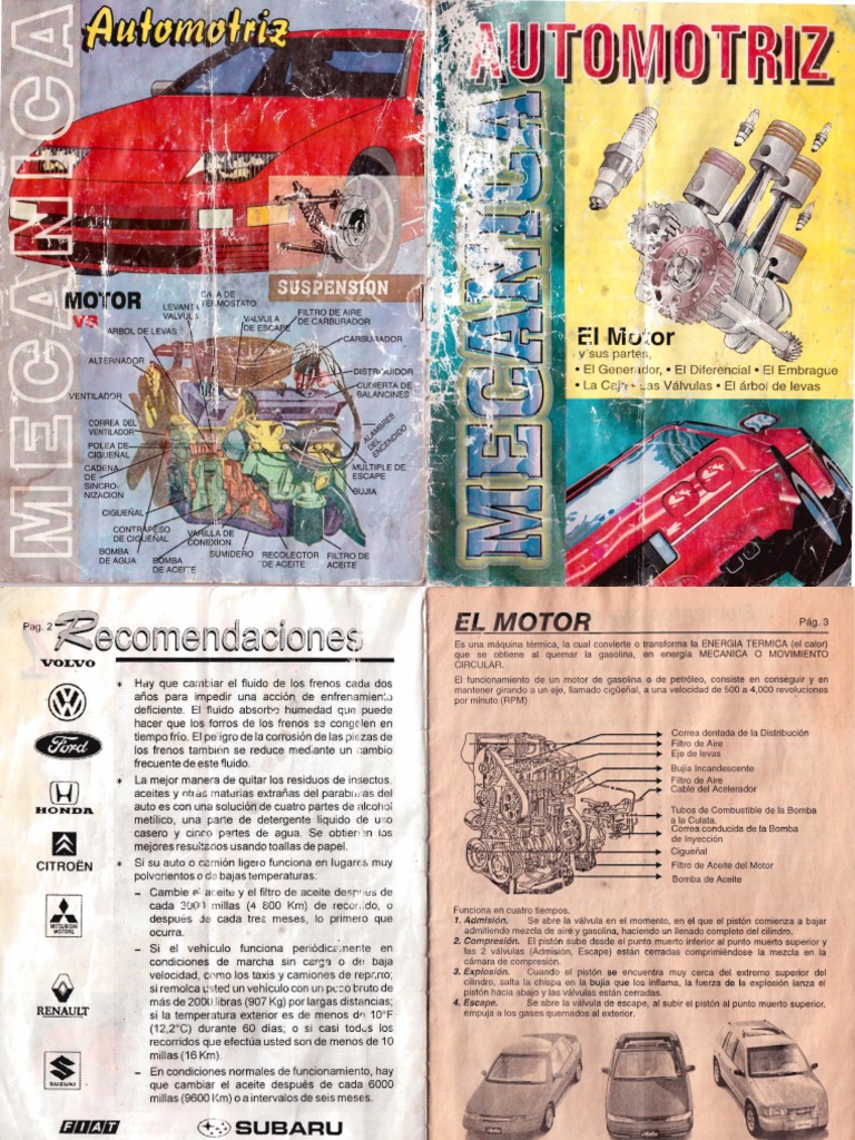 Mecanica Automotriz Basica Pdf Pistón Engranaje