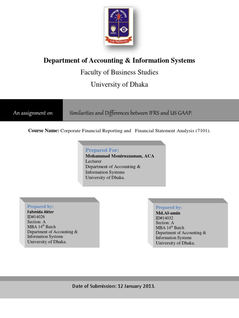 Similarities Between Ifrs And International Financial Reporting