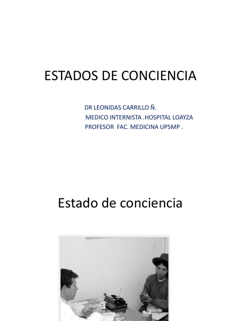 13 - Niveles de Conciencia | PDF | Coma | Medicina