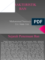 Karakteristik Ban
