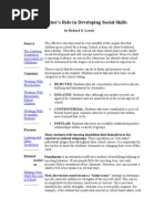 The Teacher's Role in Developing Social Skills: Source