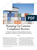 Ramping Up Customs Compliance Reviews