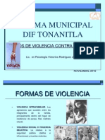 Sistema Municipal Dif Tonanitla: "Tipos de Violencia Contra La Mujer"