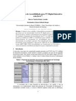 Ferramentas Acessibilidade TV Digital Interativa Java