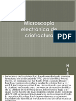 Microscopia  electrónica de criofractura