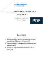 Sanofi-Aventis Et Le Secteur de La Pharmacie