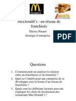 Cas McDonald's Un Réseau de Franchisés