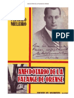 Anecdotario de La Falange de Orense. Fernando Melero