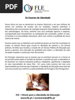 Os Exames Da Liberdade