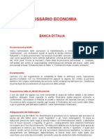 Banca D Italia - Glossario Di Economia