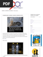 Amor sem preço_ COMEDOURO CASEIRO USANDO GARRAFAS PETS