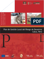 Plan de Gestión de Riesgo - Plan de Gestión Local Del Riesgo de Desastres (Calca - Perú)