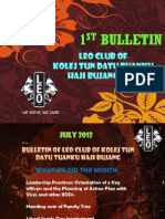 1st E-Bulletin Fy 2012-2013 (July-Sept)