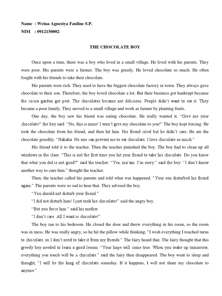 Chocolate Boy PDF Chocolate