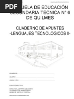 Lenguaje Tecnologico Escuelas Tecnicas