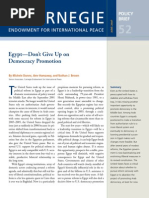 Download EgyptDont Give Up on Democracy Promotion by Carnegie Endowment for International Peace SN13215767 doc pdf