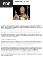 O que é a Profecia dos Papas