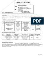 Curriculum Vitae: Sayed Juned Warish