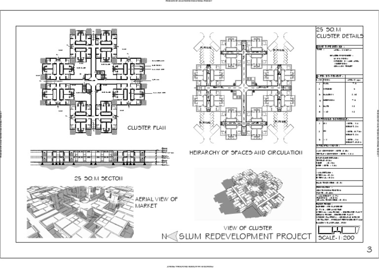 25 sq.m Slum Redevelopment Plan | PDF