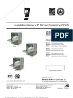 201HT-0512240-Undercounter Dishwasher - Installation Manual With Service Replacement Parts