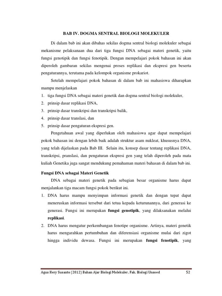 BAHAN AJAR BIOLOGI MOLEKULER PDF