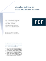 Gestión de Desechos Químicos en Laboratorios de La Universidad Nacional