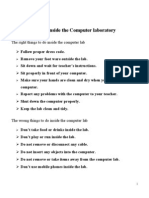 Computer Lab Dos and DONTs