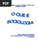 O Que e Sociologia
