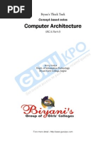 Computer Architecture: Biyani's Think Tank