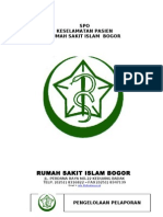 Pedoman Dan Kebijakan Keselamatan Pasien Rumah Sakit Islam Bogor