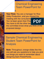 Sample Chemical Engineering Student Team Powerpoint For Analysis