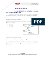 Absorcion Sonora Astm E1050 Iso 10534-2