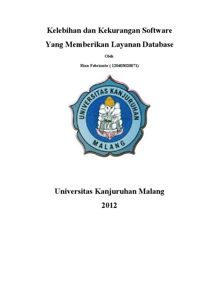 Kelebihan Dan Kekurangan Software Database Pdf