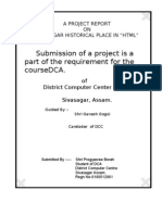 Submission of A Project Is A Part of The Requirement For The Coursedca